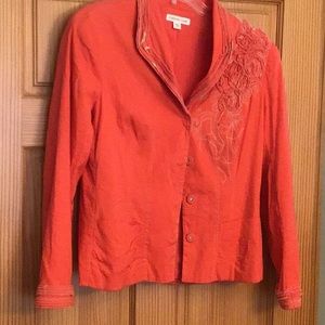 Coldwater  Creek orange Blazer